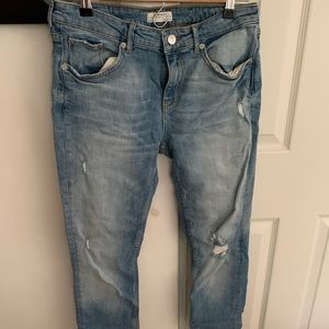 Zara crop jeans
